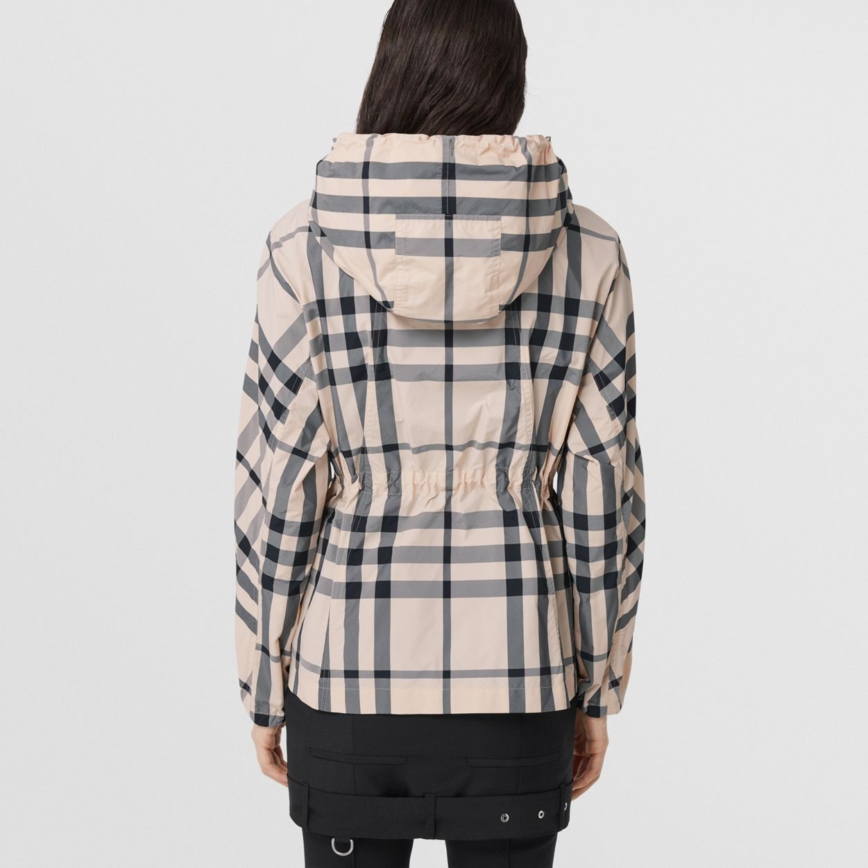 Monogram Motif Check Nylon Hooded Jacket - 3