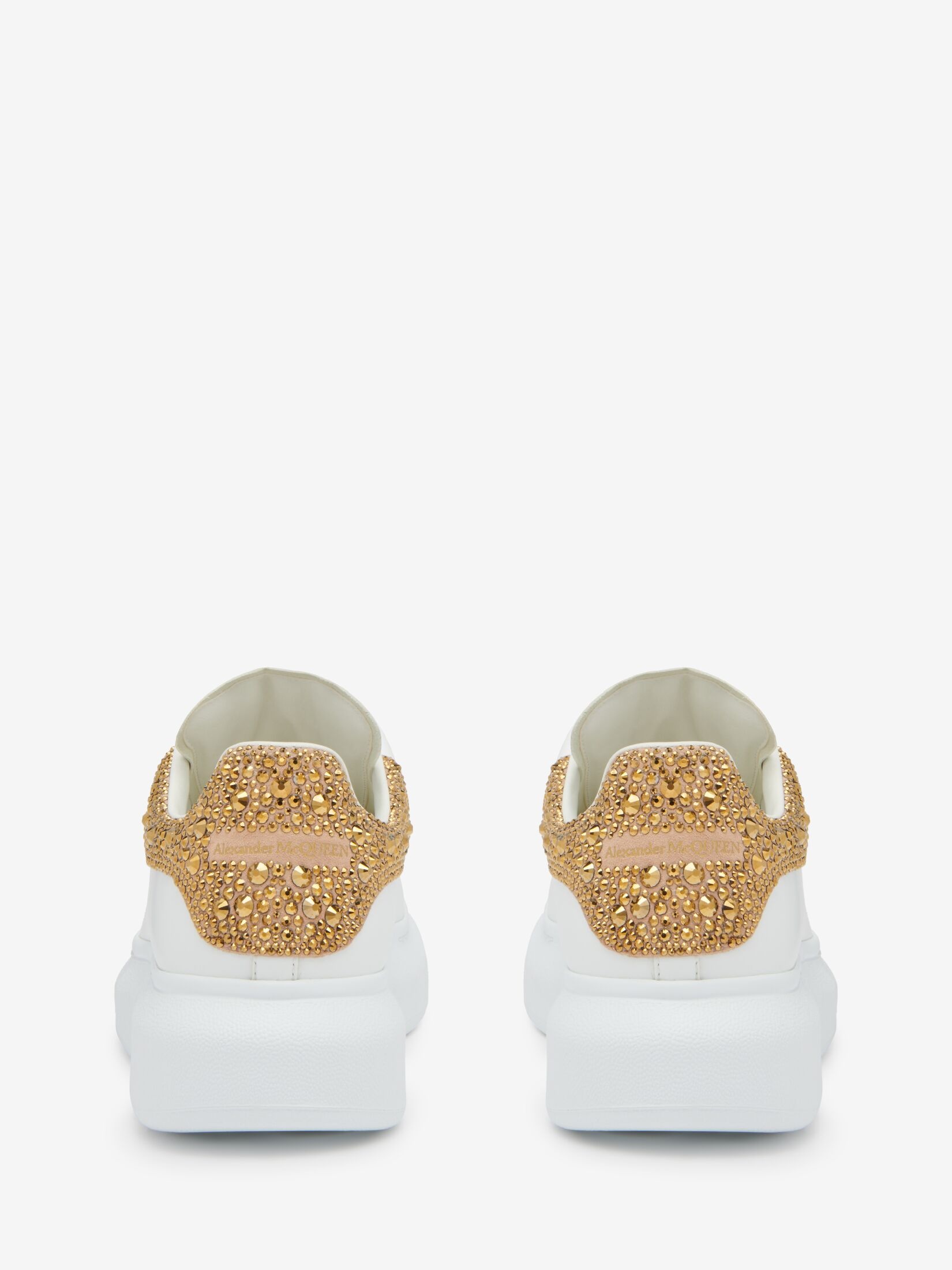 Women's Oversized Sneaker in White/camel - 3