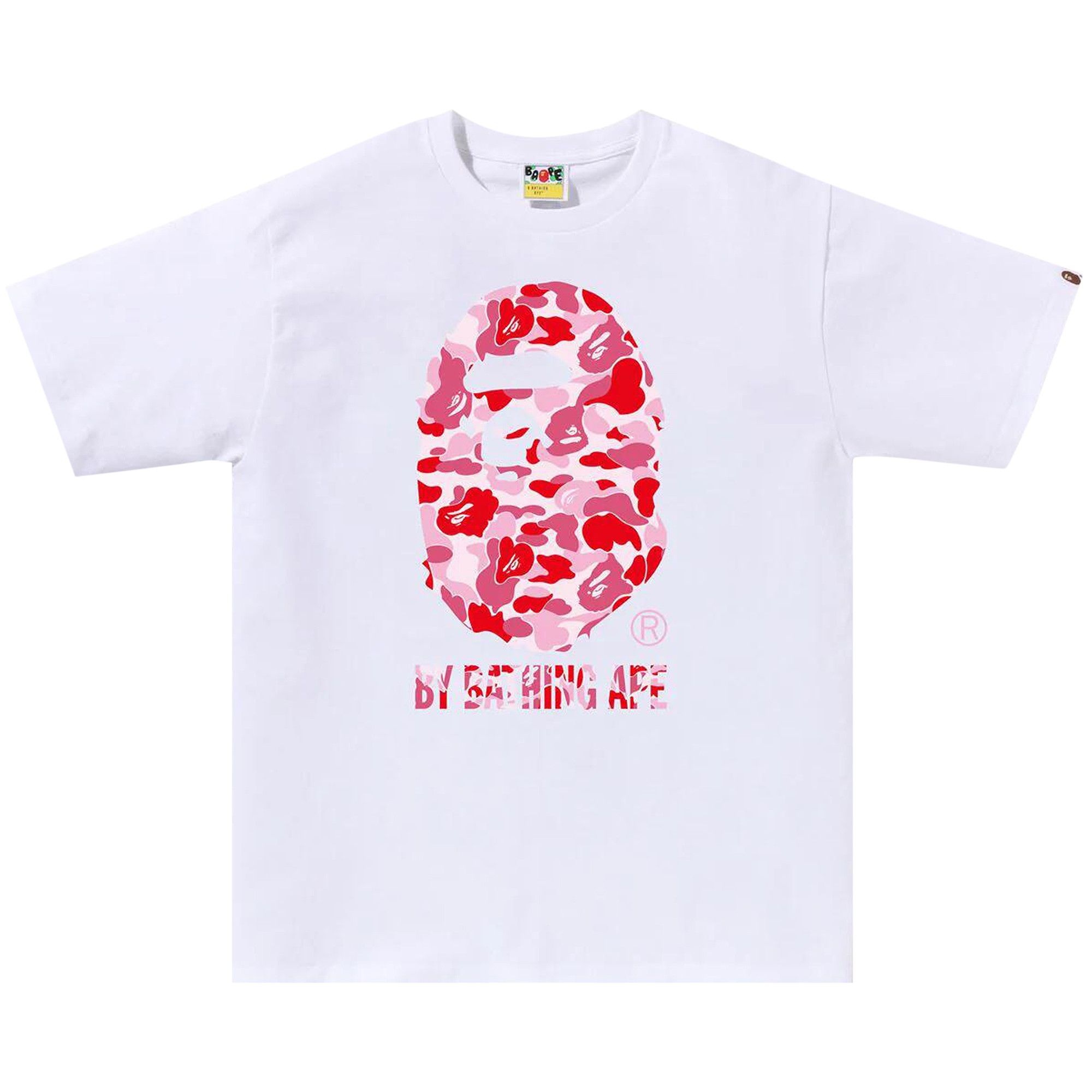 BAPE ABC Camo By Bathing Ape Tee 'White/Pink' - 1