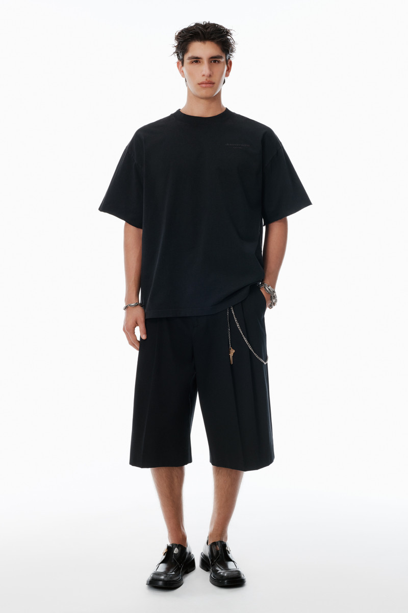 Alexander Wang Black Cotton Logo T-Shirt outlook