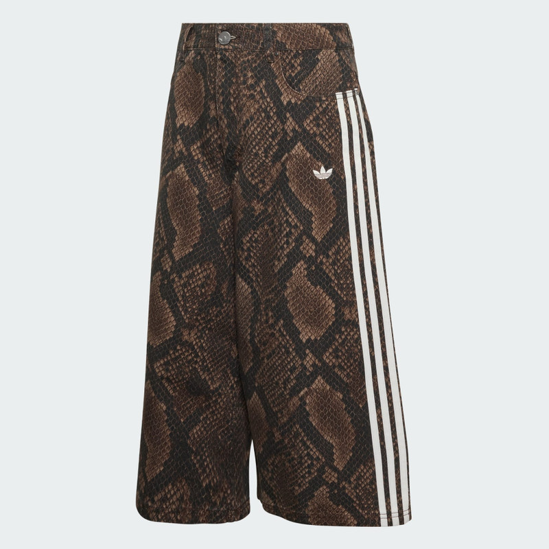 SNAKE PRINT DENIM BERMUDA SHORTS 1
