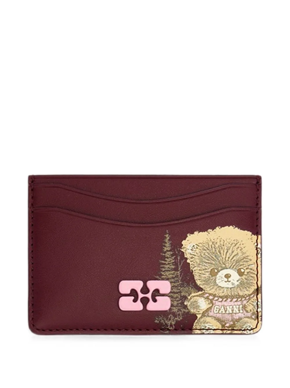 Bou card holder with forest teddy - 1