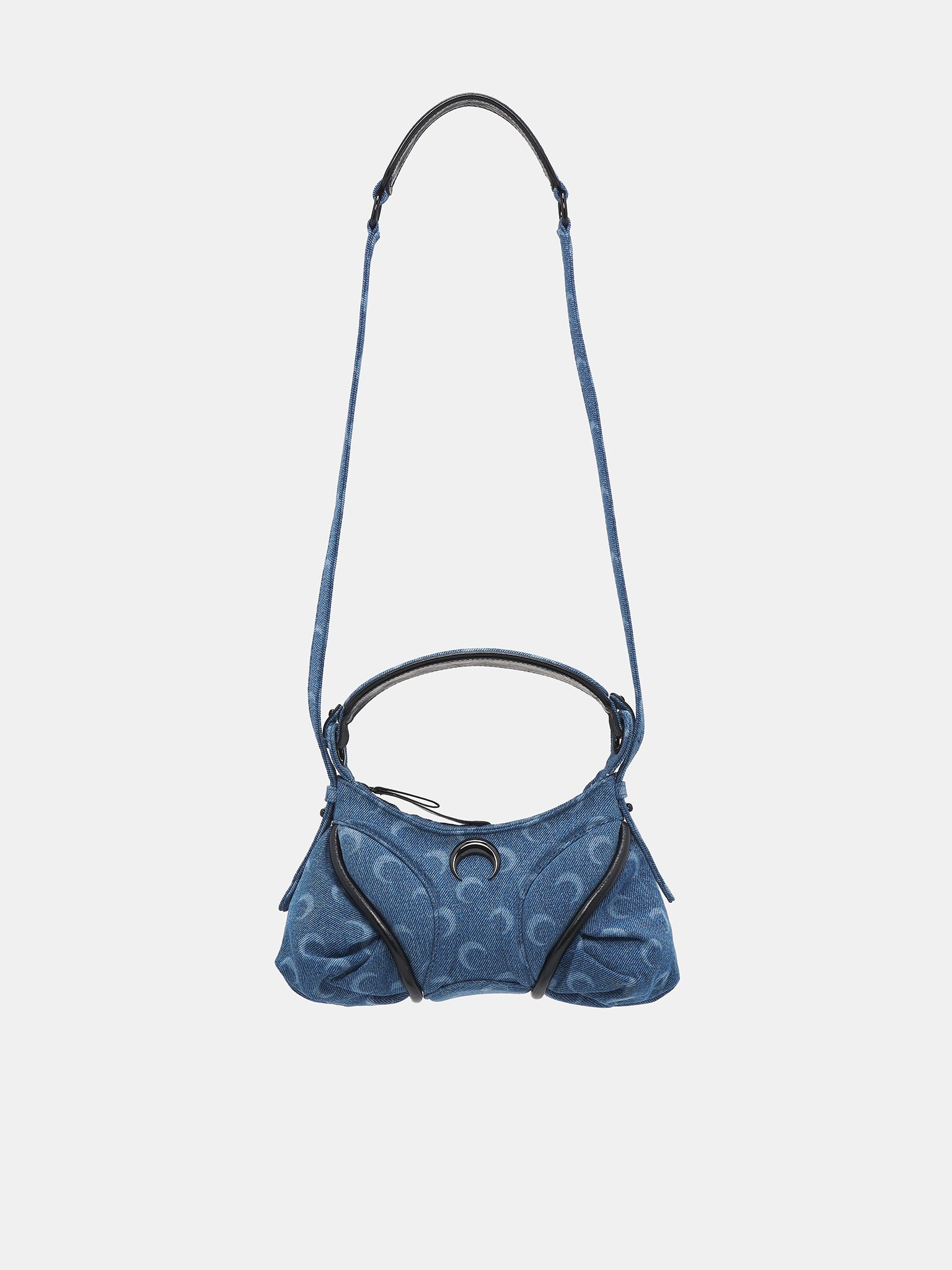 VIPセール【Marine Serre】Moon Laser Denim Futura Mini Bag Marine Serre Moon Laser Denim Futura Mini | REVERSIBLE