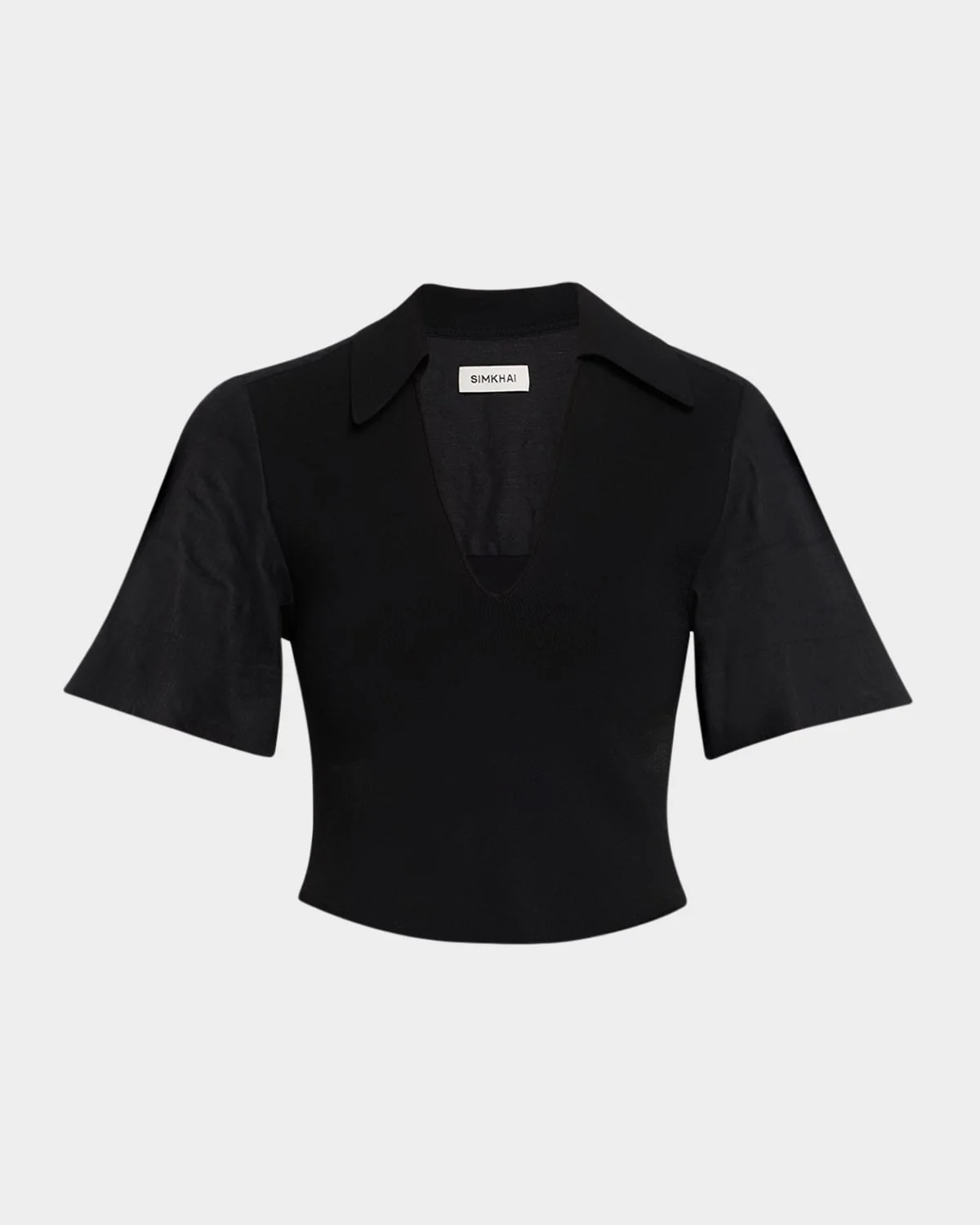 Lizzie Short-Sleeve Combo Top - 1