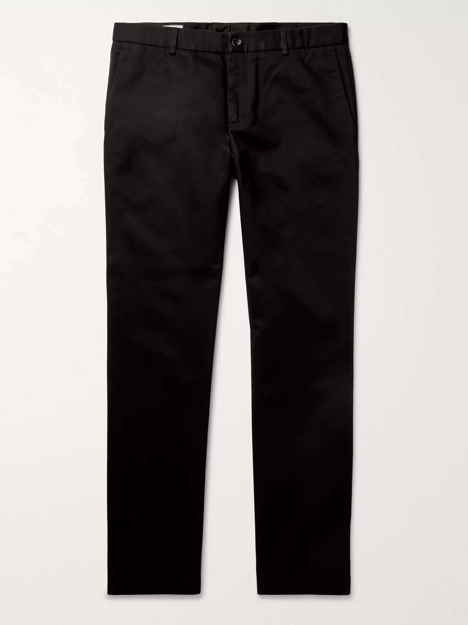 Slim-Fit Logo-Embroidered Cotton-Drill Trousers - 1