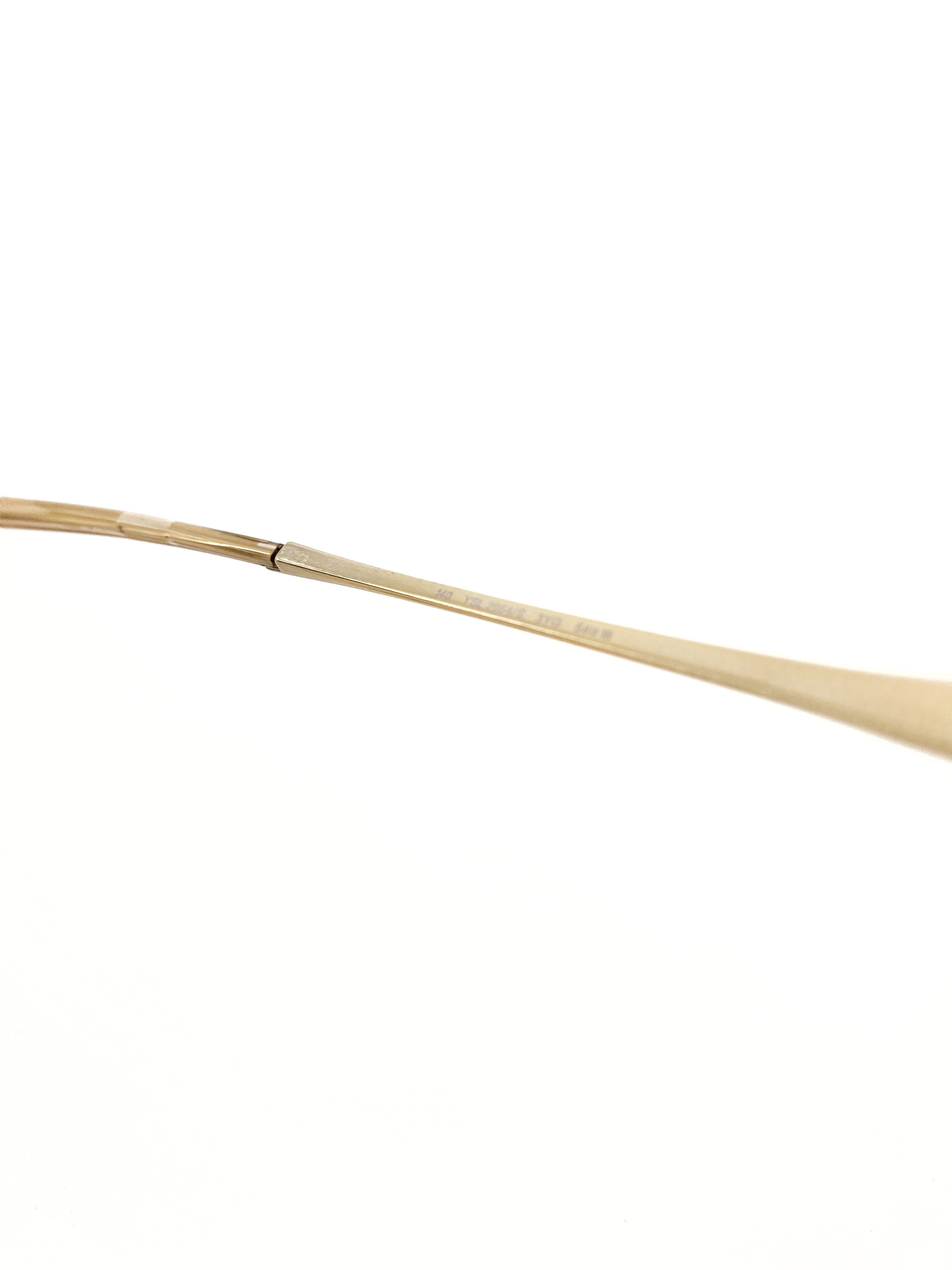 Yves Saint Laurent Rose Gold Rimless Sunglasses - 4