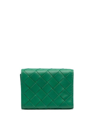 Bottega Veneta Intrecciato tri-fold wallet outlook