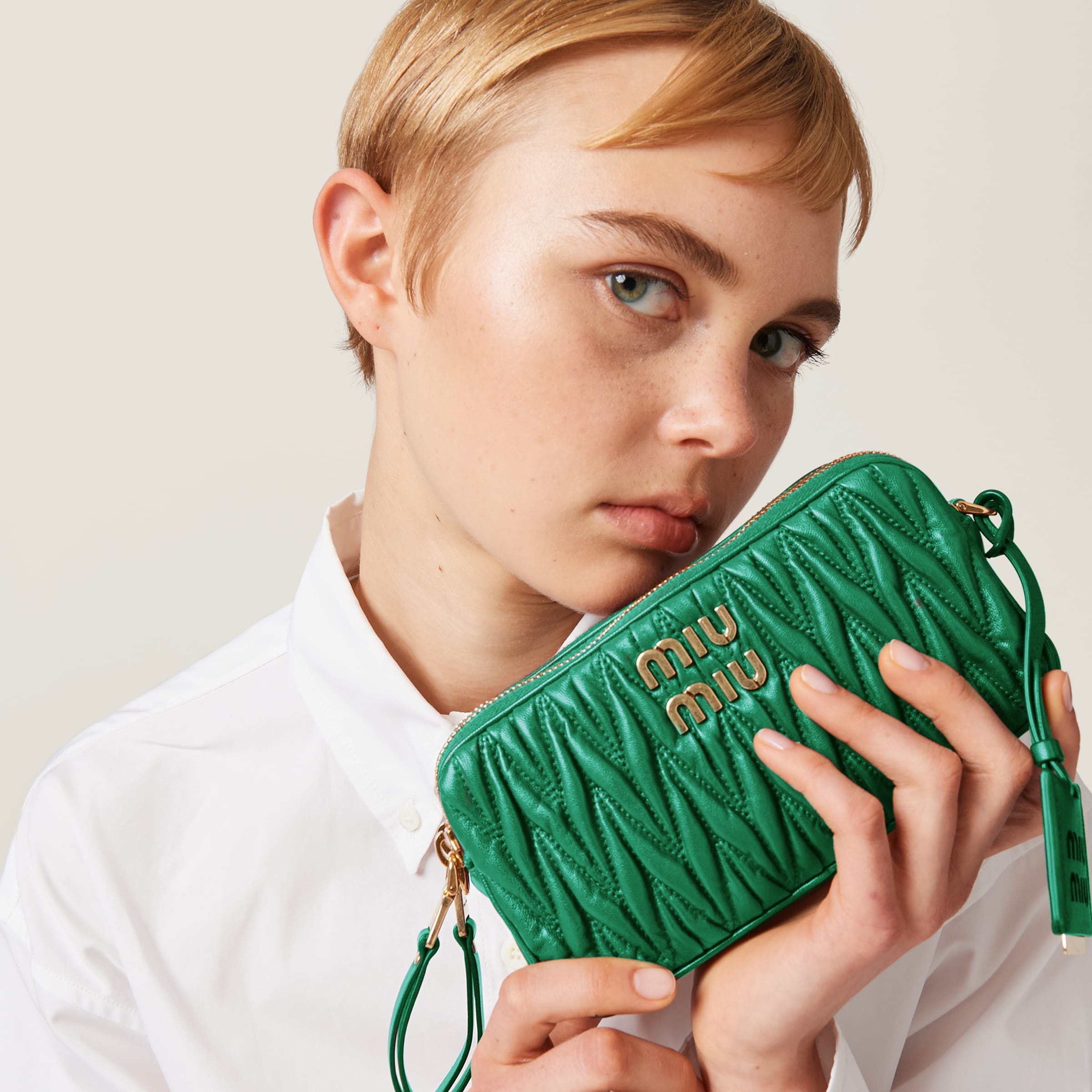 Matelassé nappa leather mini-bag - 1