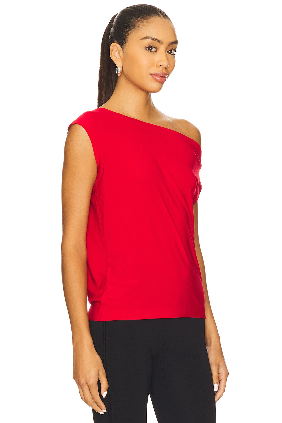 x REVOLVE Drop Shoulder Top in Red - 2