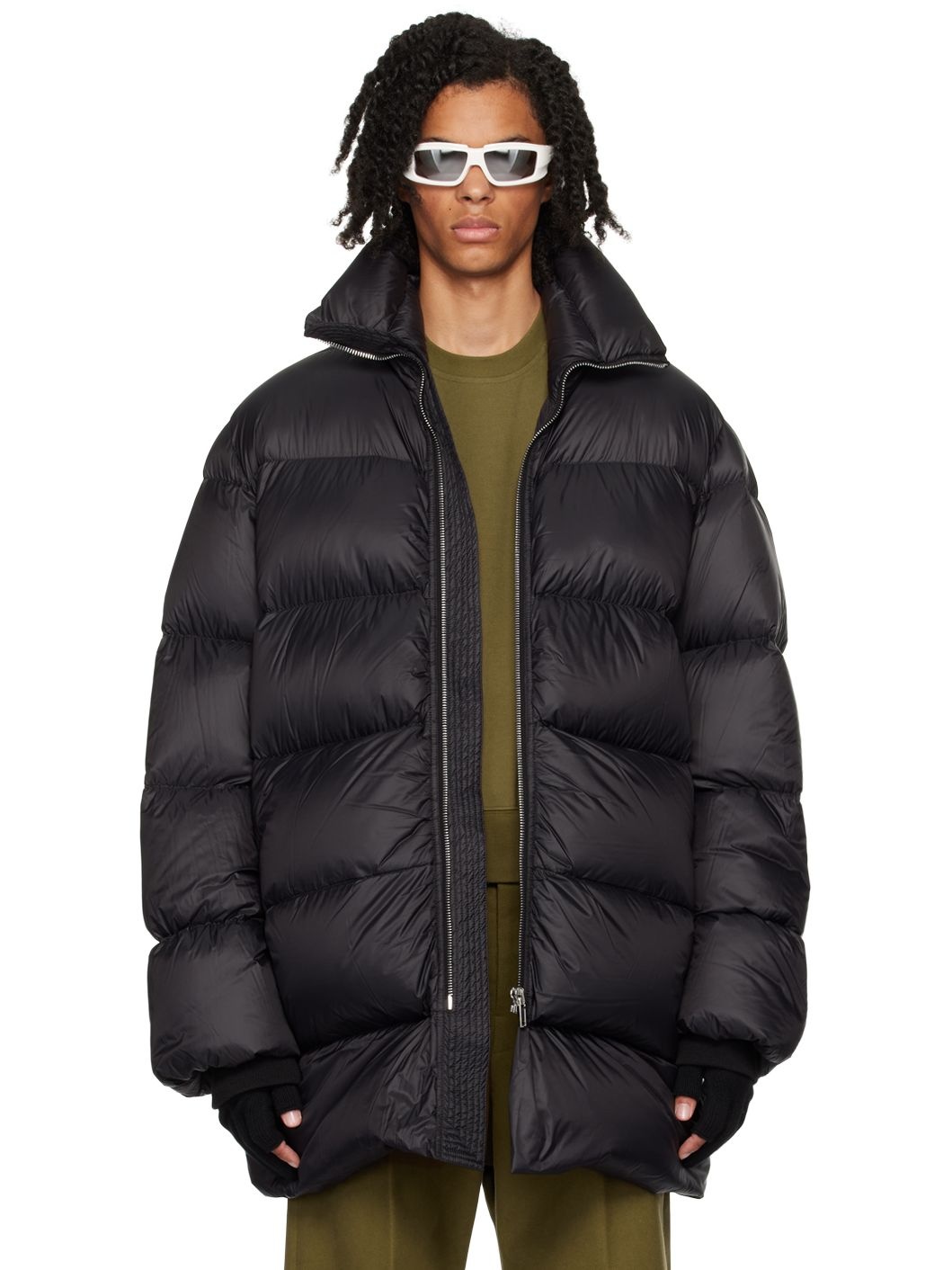 Black Porterville Turtle Down Coat - 1