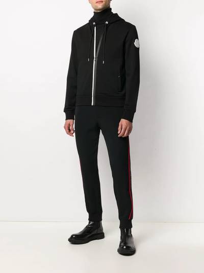 Moncler logo-patch hoodie outlook