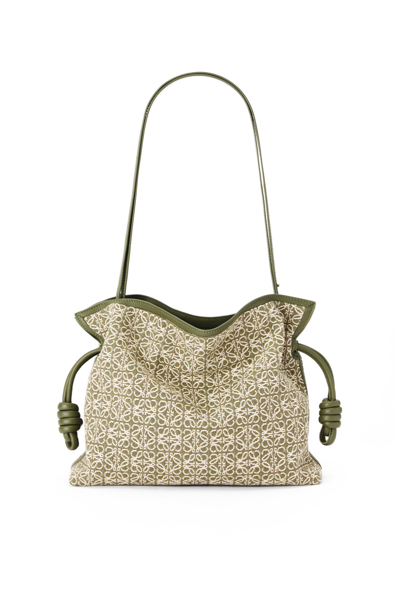 Flamenco clutch in Anagram jacquard and calfskin 5