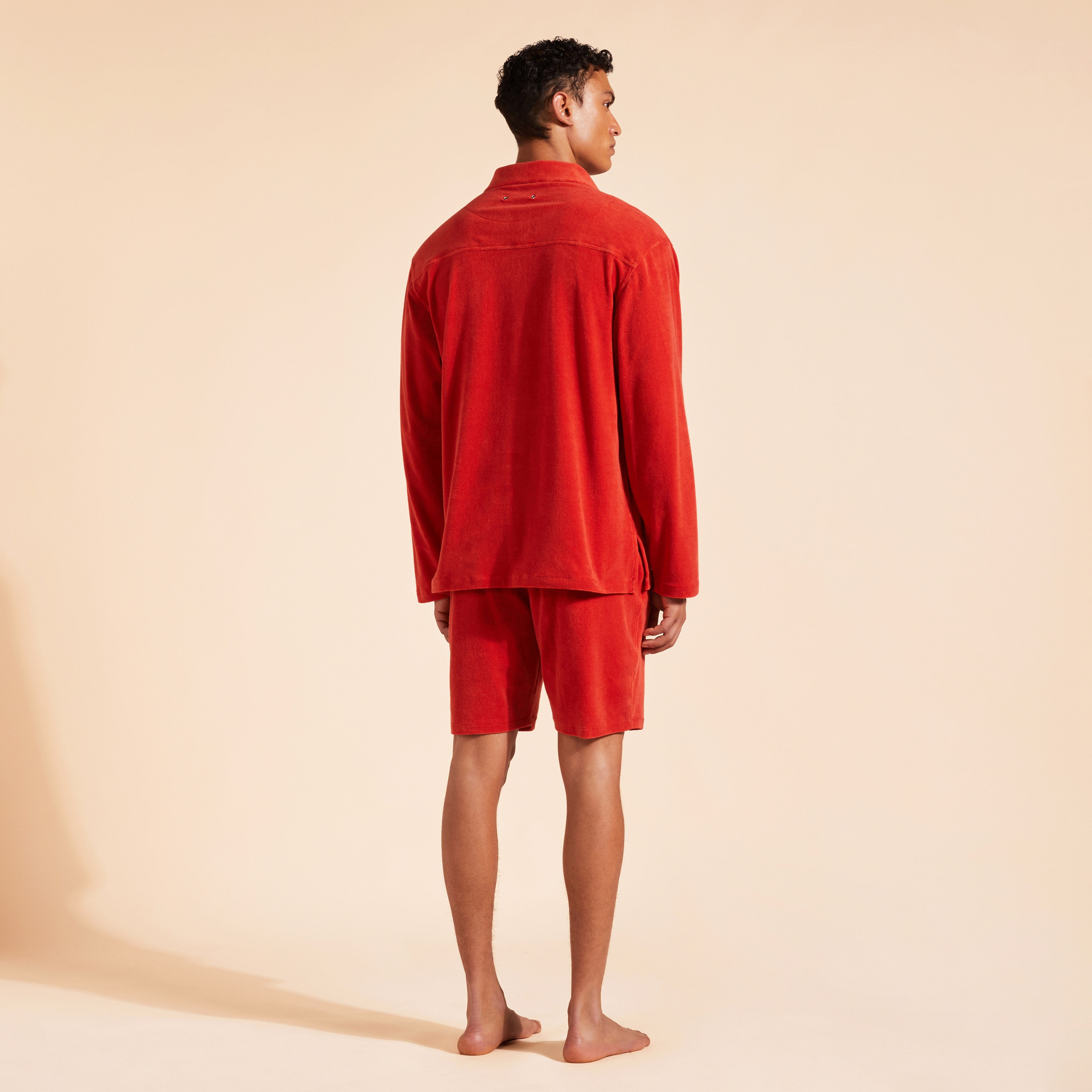 Men Linen Vareuse Solid - 4