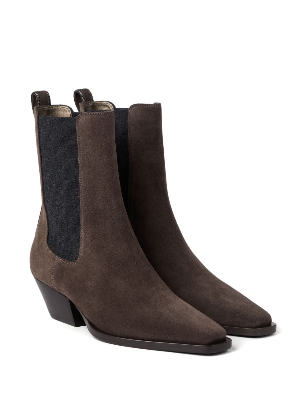 50mm Monili-chain leather boots - 2