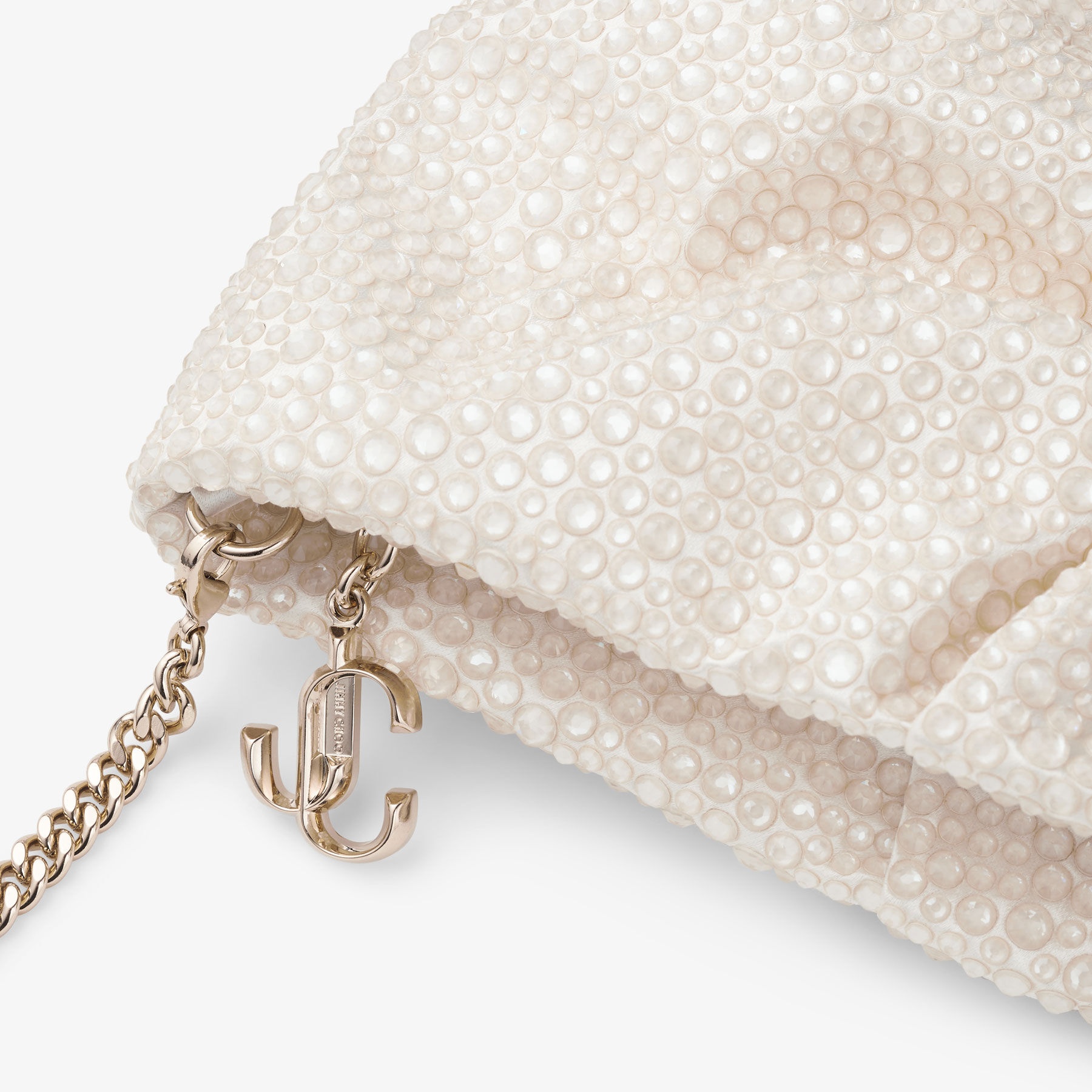 Bonny Clutch
Ivory Satin Clutch Bag with Crystals - 3