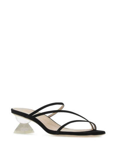 Stuart Weitzman 50mm Lucite Sculpt mules outlook