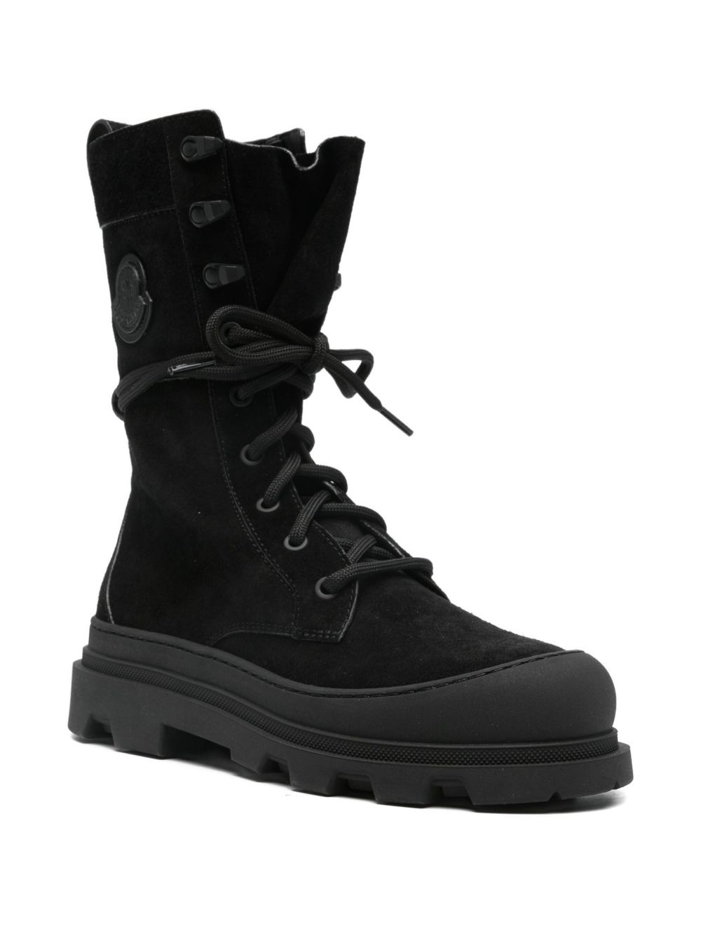 Vera lace-up logo-patch boots - 2