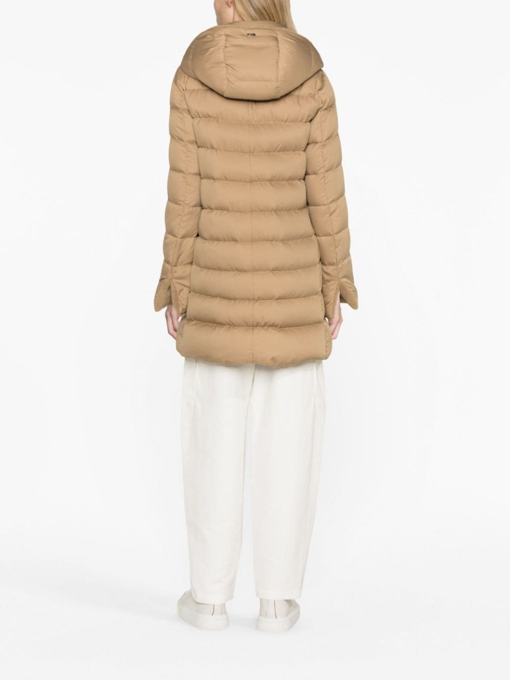 quilted hooded coat - 4