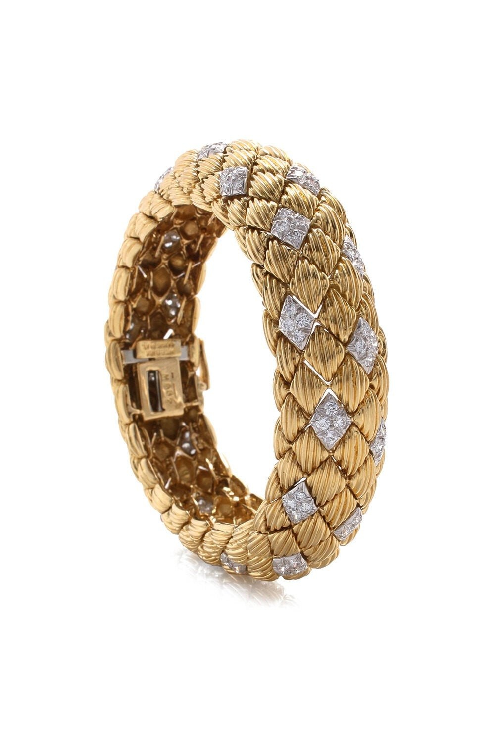 Narrow Quilted Bracelet - 1