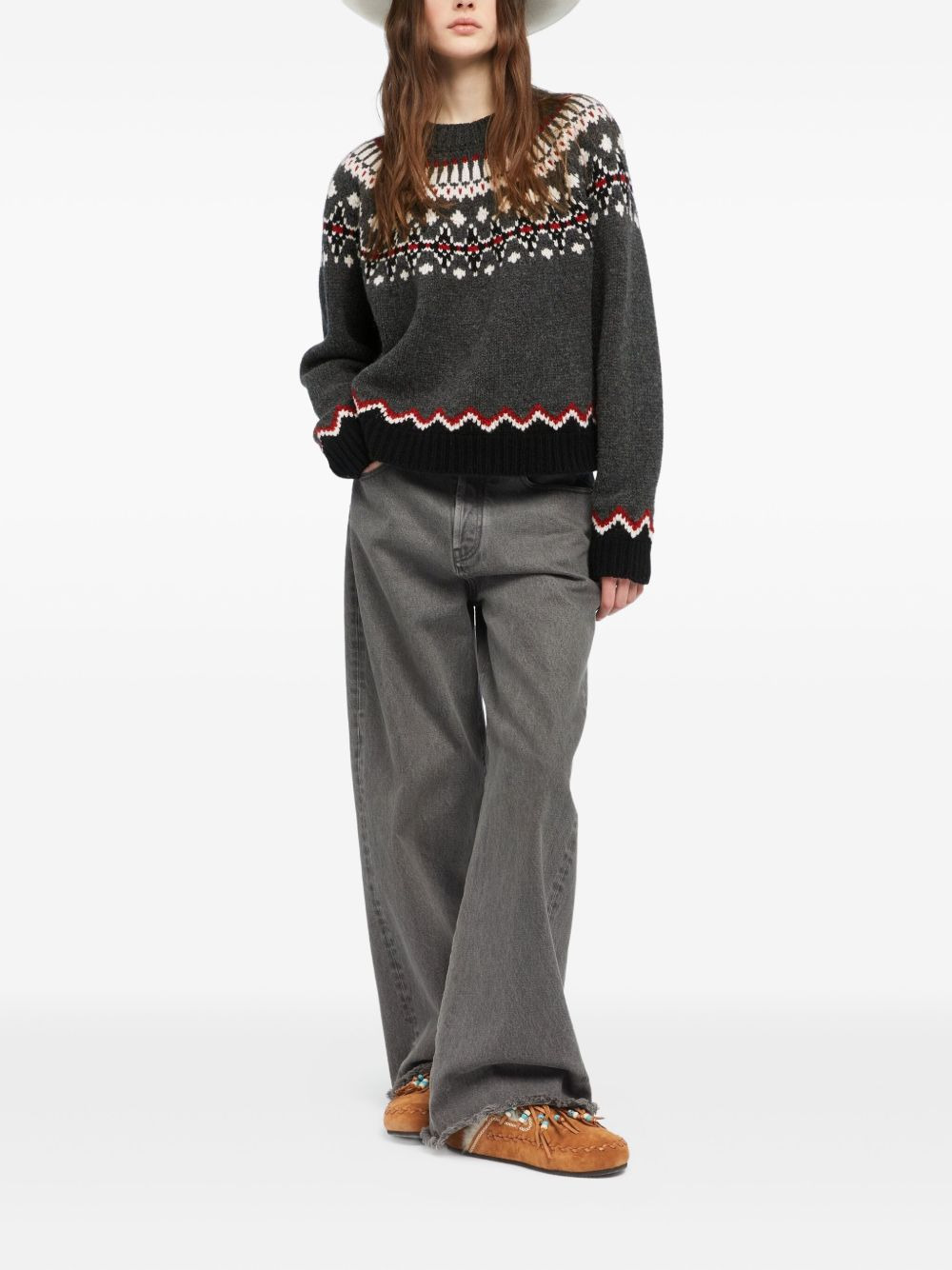 fairisle-pattern sweater - 2