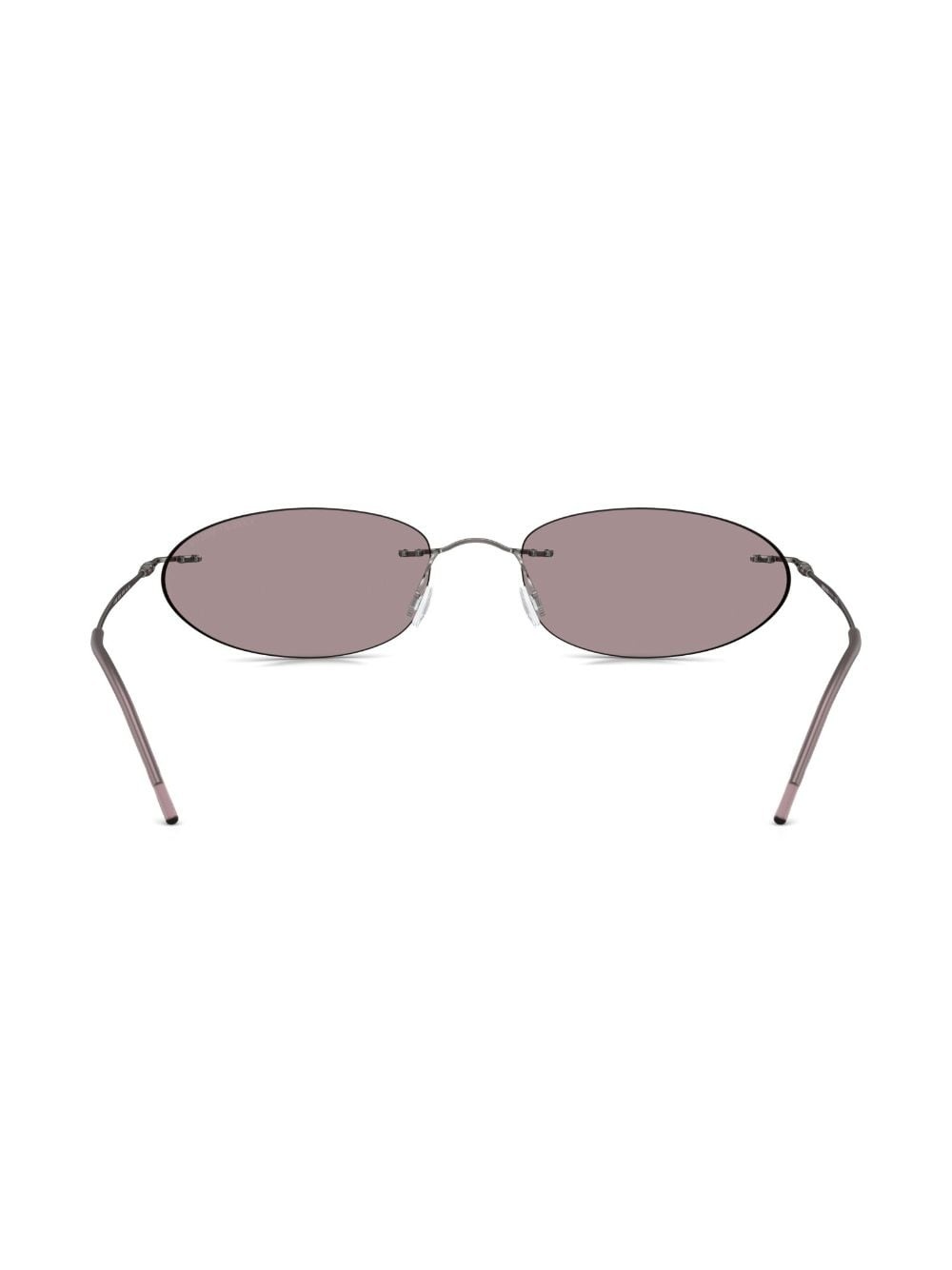 rimless oval-frame sunglasses - 4