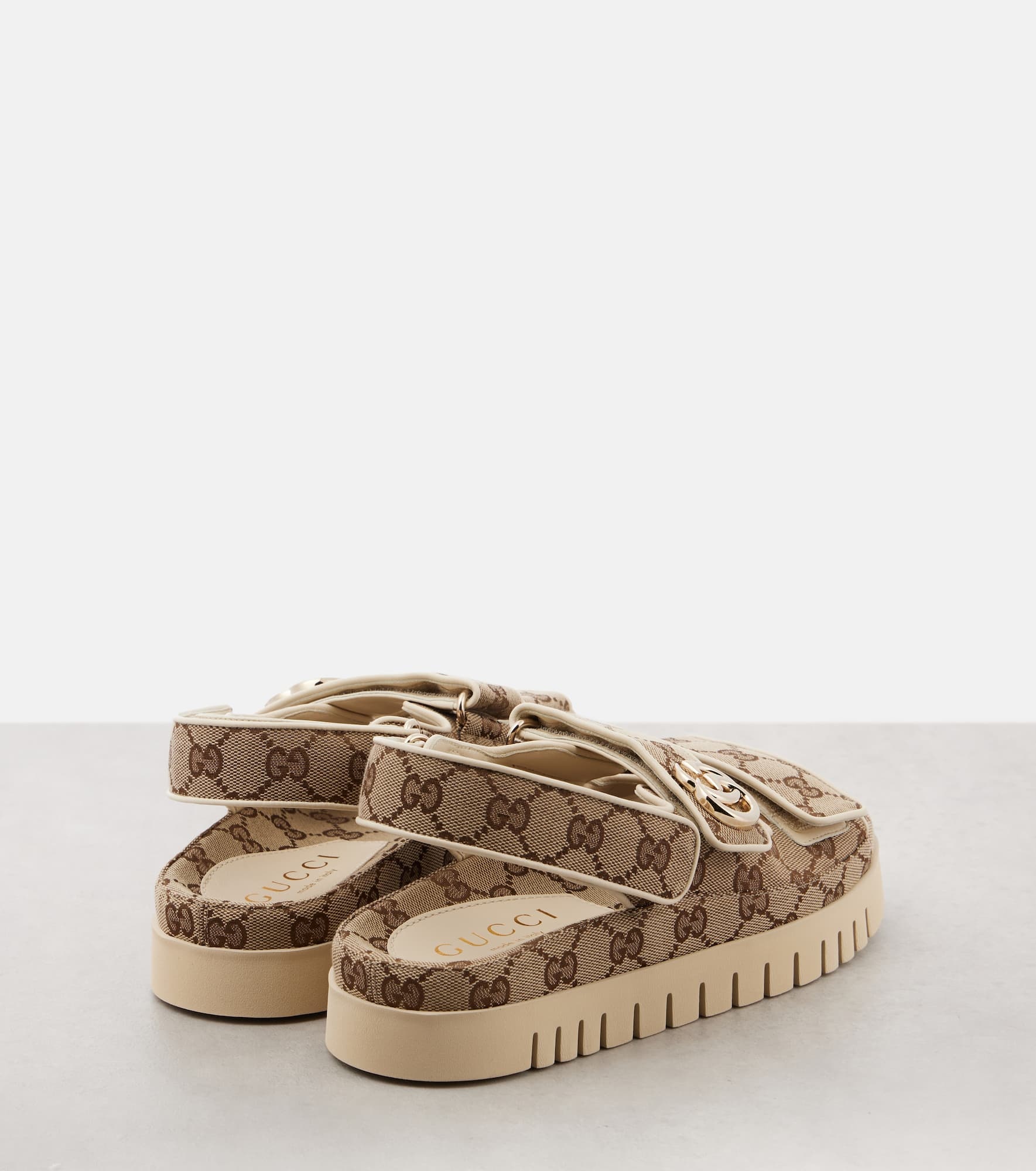 New Marmont GG leather-trimmed sandals - 2