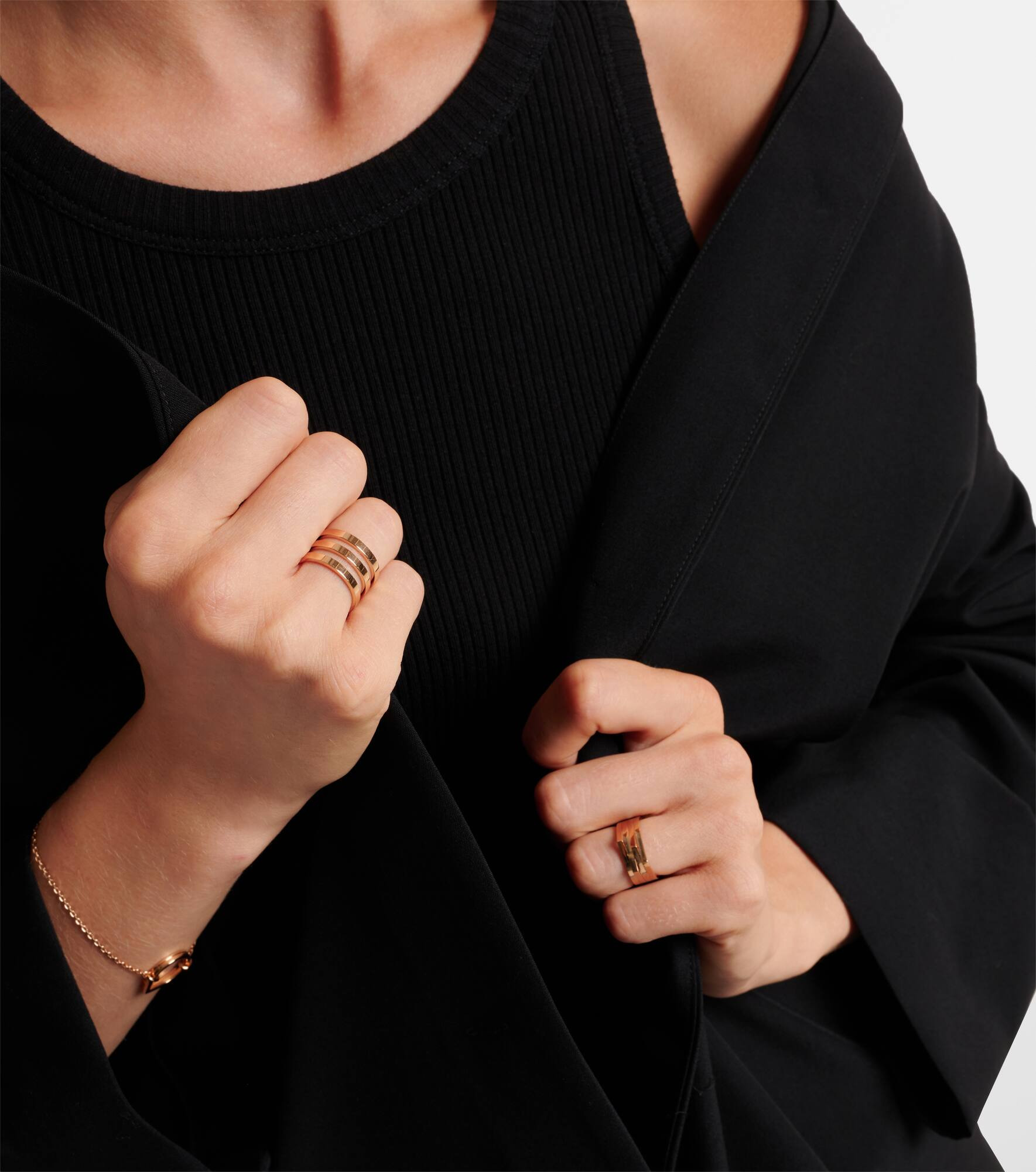 Berbere 18kt rose gold ring - 3