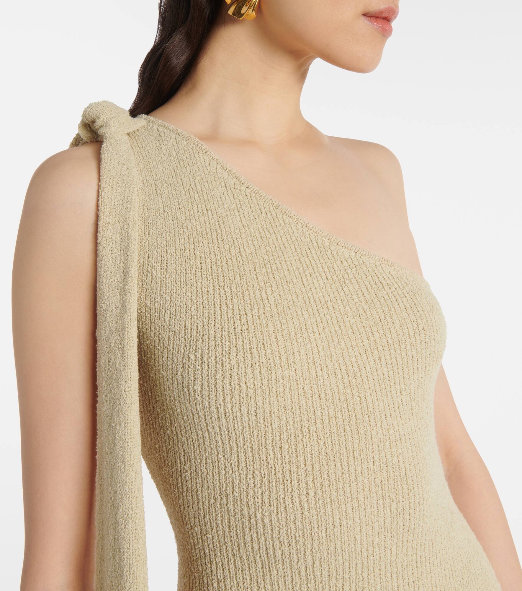Dara one-shoulder draped maxi dress - 4
