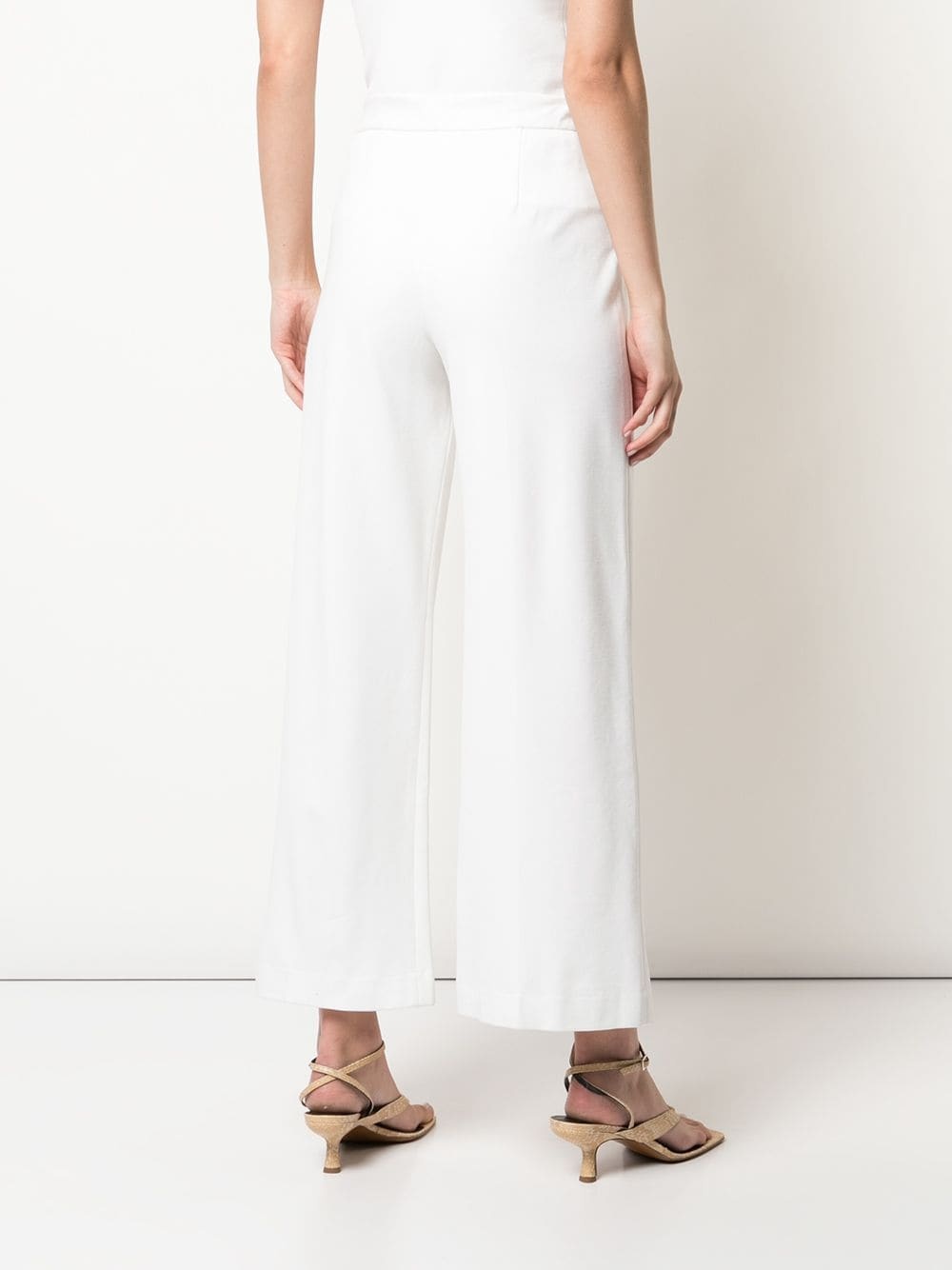 pull on cropped straight trousers - 4