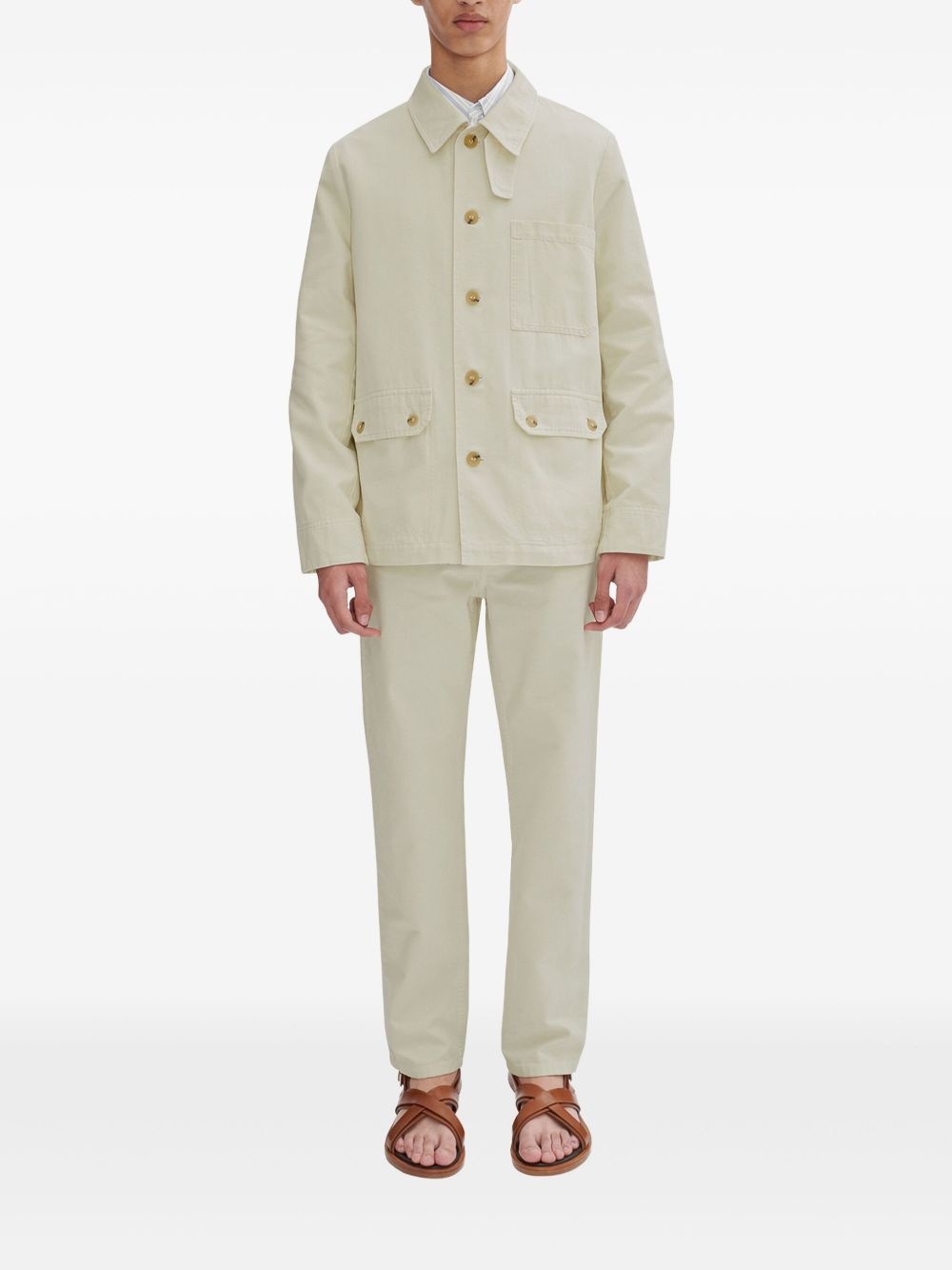 button-up shirt jacket - 2