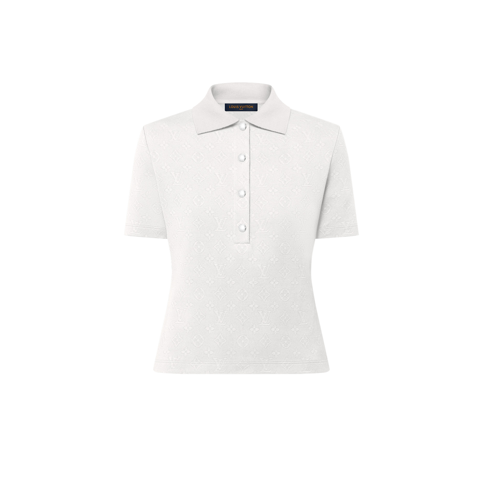 Monogram Piqué Polo Top - 1