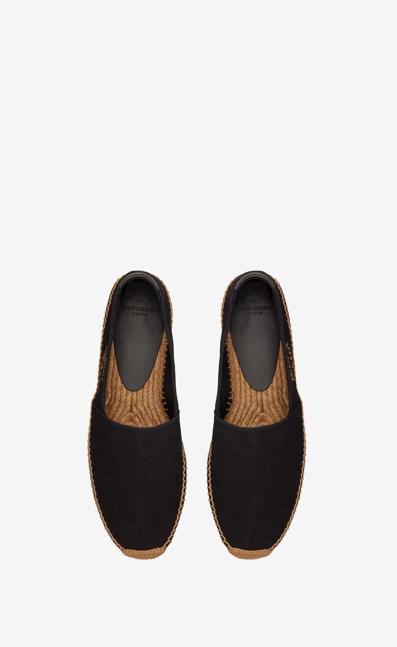 SAINT LAURENT saint laurent embroidered espadrilles in canvas outlook