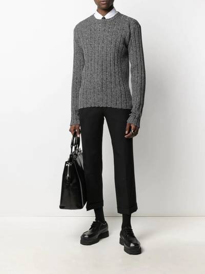 Off-White Arrow band ribbed knit jumper outlook