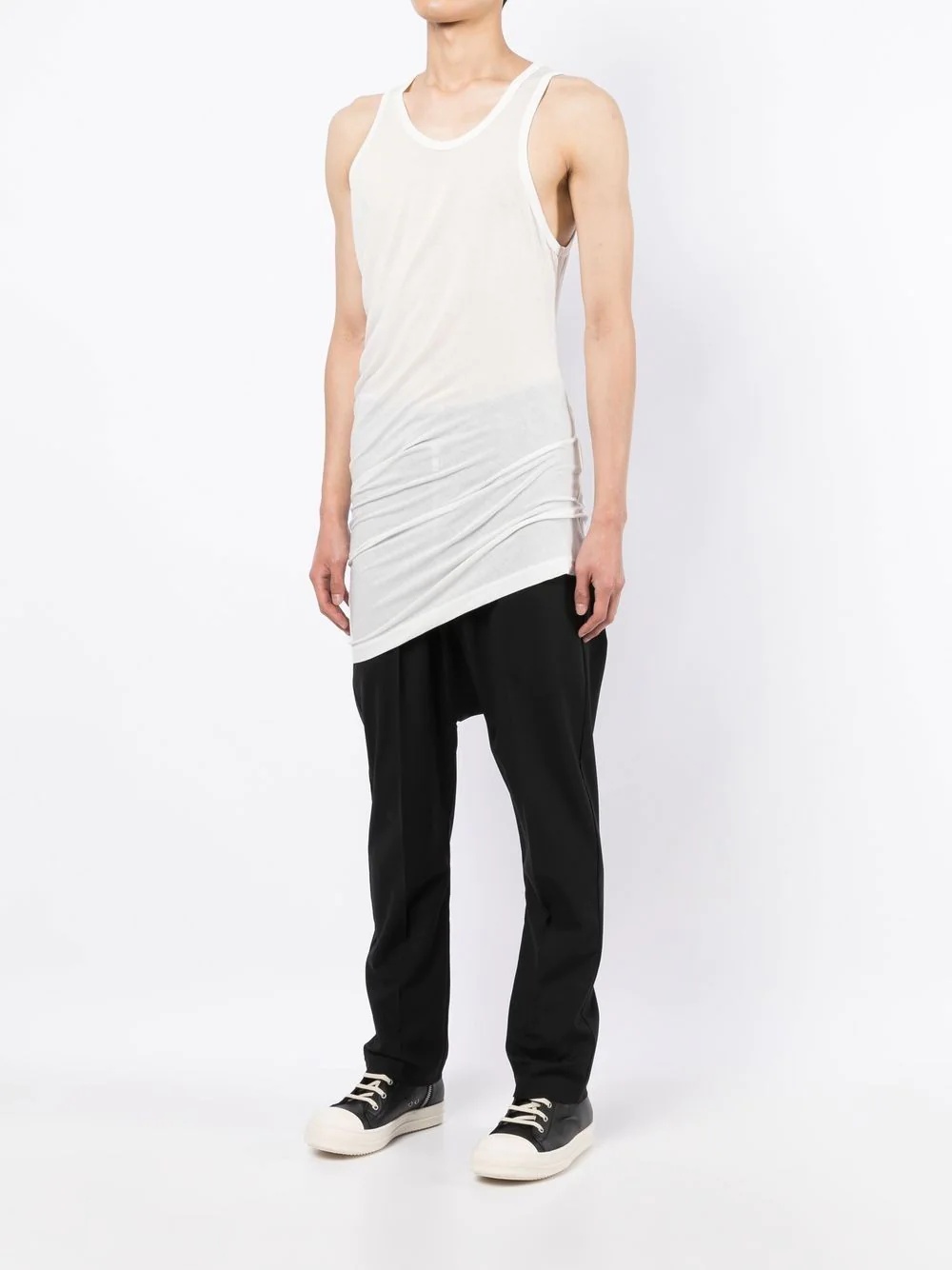 asymmetric-hem vest top - 4