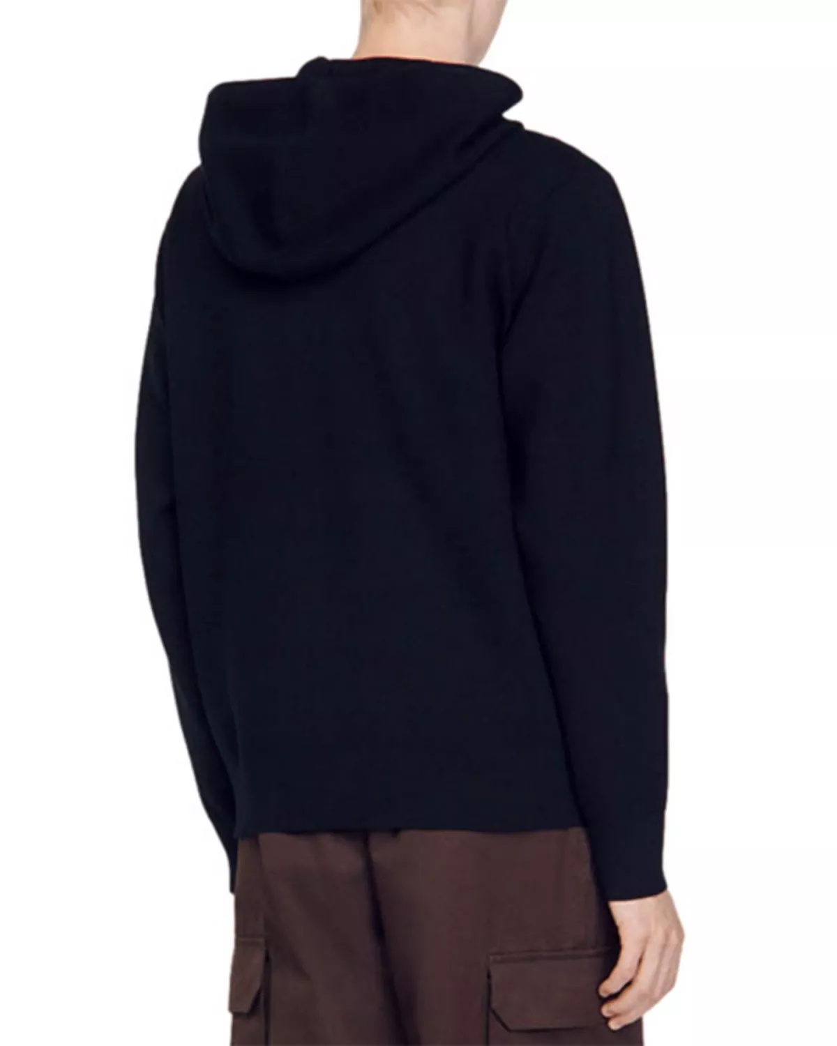 Zip Front Logo Patch Hoodie - 5
