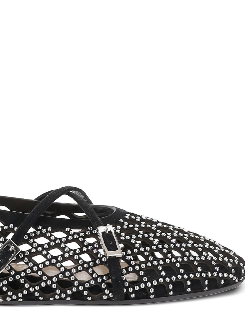embellished leather ballet flats - 5