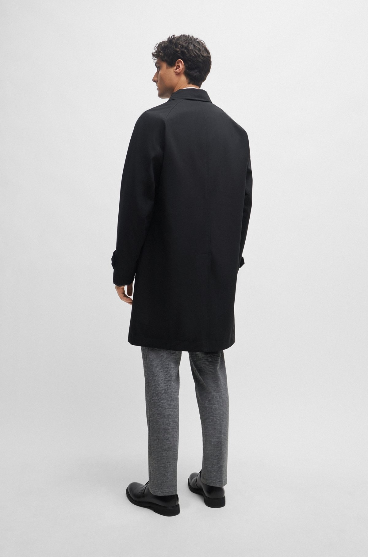 REVERSIBLE CAR COAT IN WATERPROOF PERFORMANCE-STRETCH MATERIAL - 6