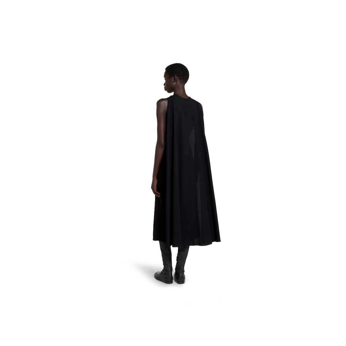 Acetate blend fabric evening dress - 4