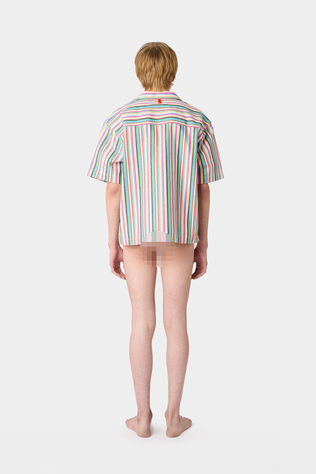 POCKET SHORTSLEEVE SHIRT / multicolor stripes - 8