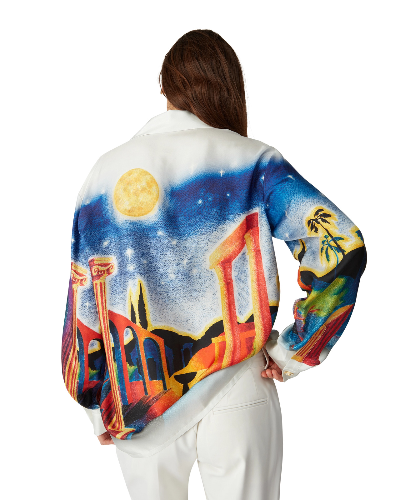 Midnight Acropolis Silk Shirt | Casablanca Paris - 9