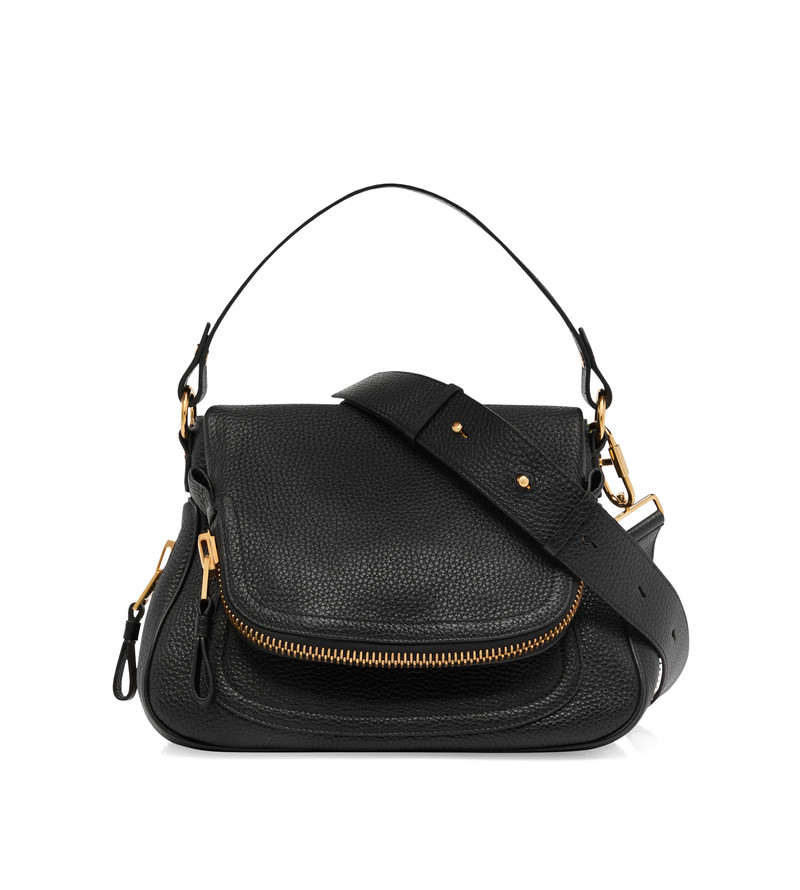 GRAIN LEATHER JENNIFER MEDIUM DOUBLE STRAP BAG 1