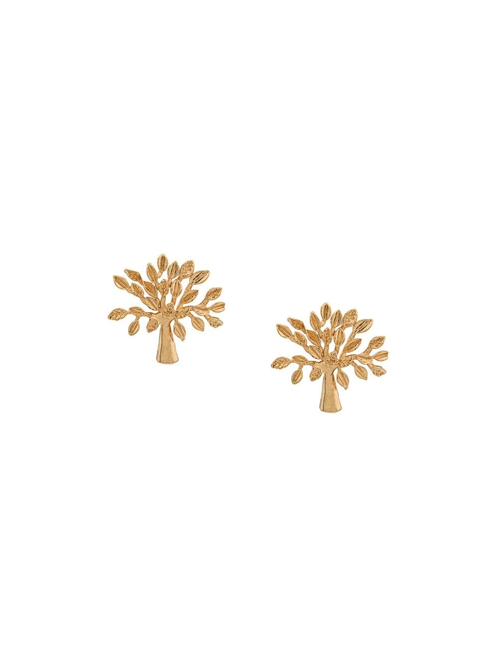 logo tree stud earrings - 1