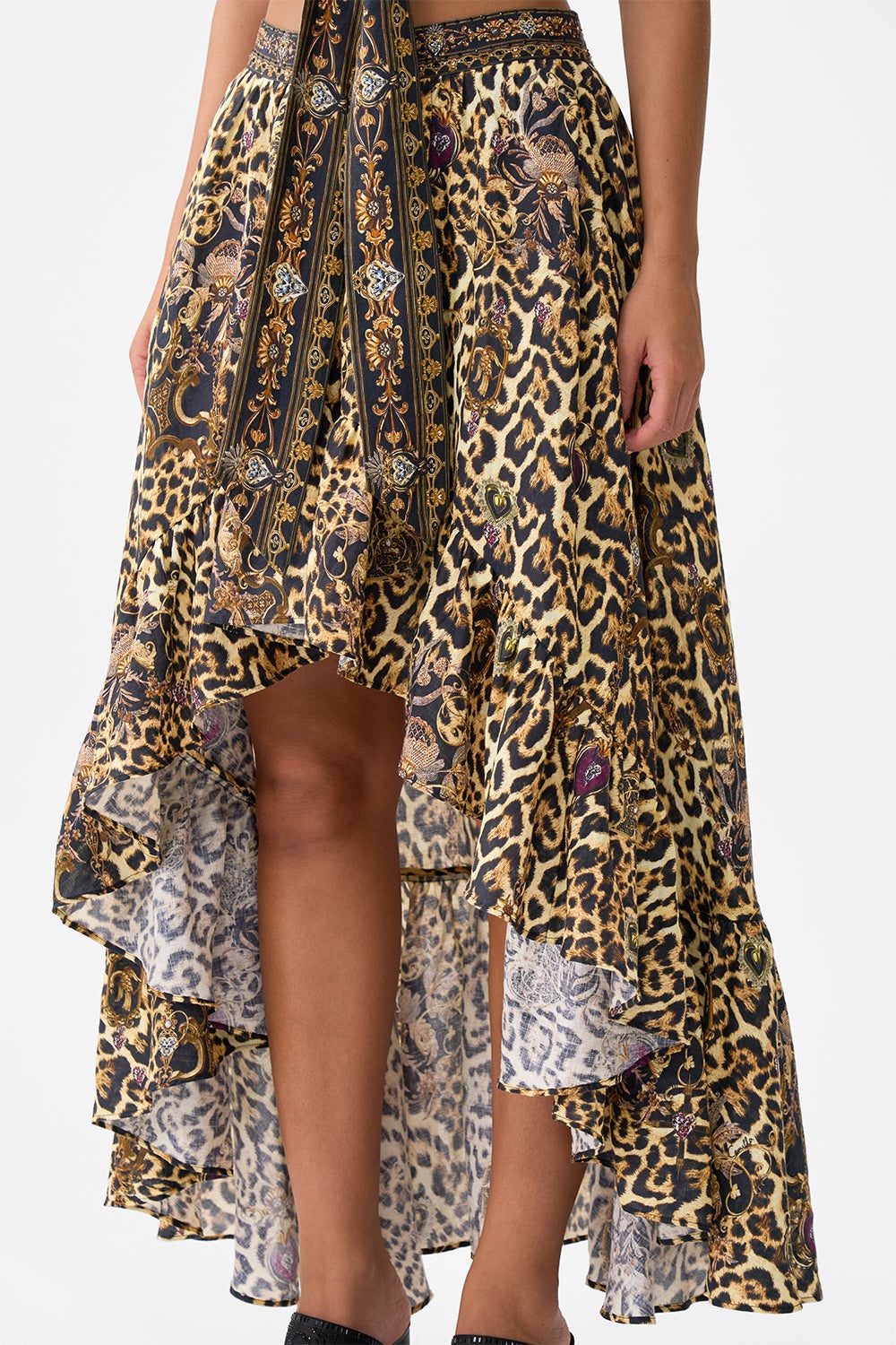 HIGH LOW RUFFLE SKIRT - 5