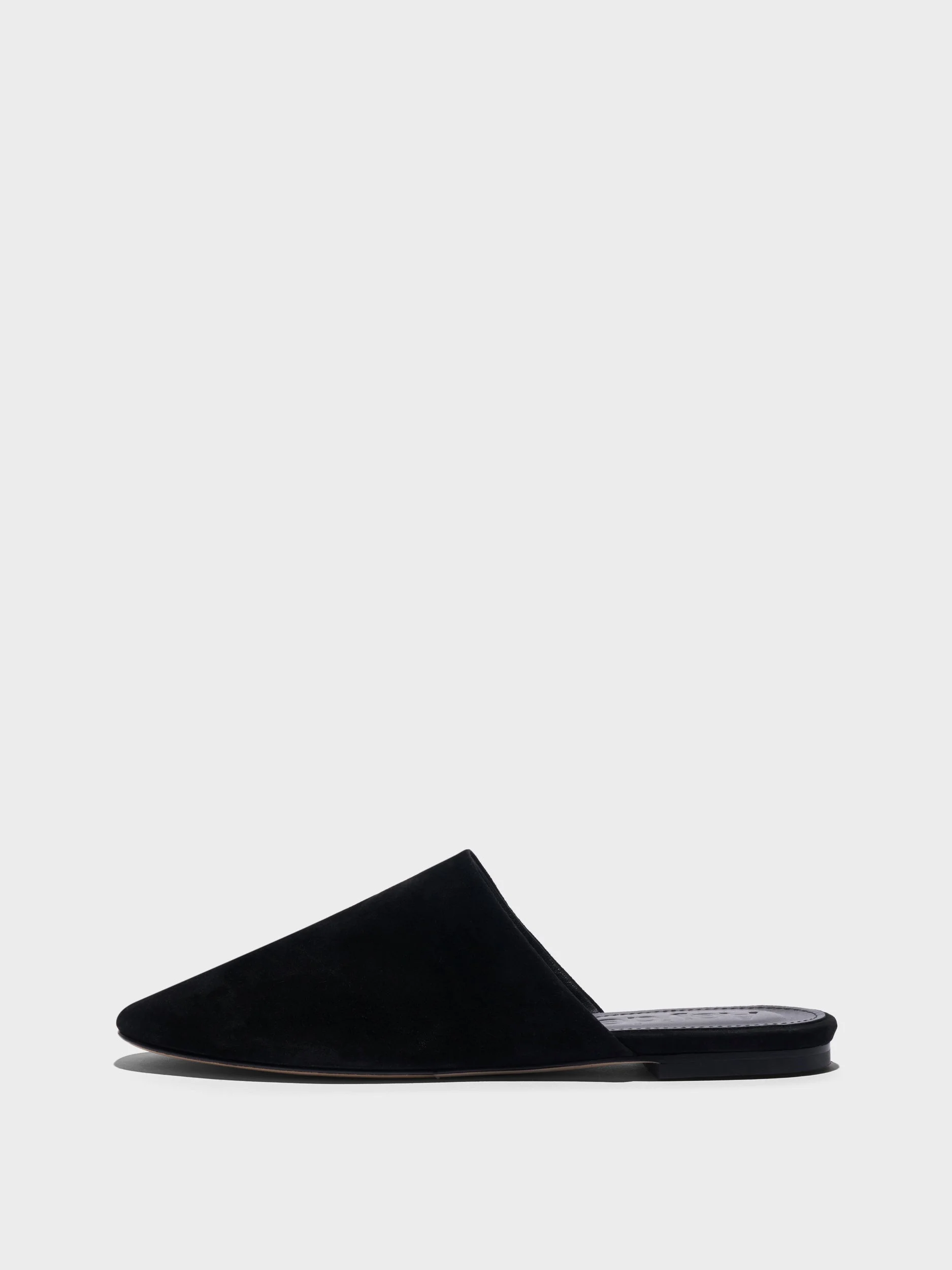 Rega Suede Round-Toe Mules - 1