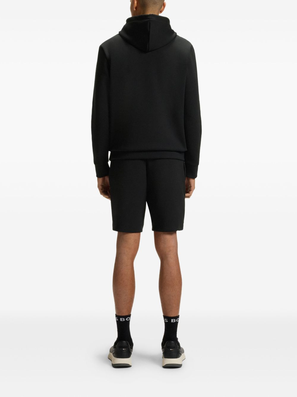logo-embossed hoodie - 3