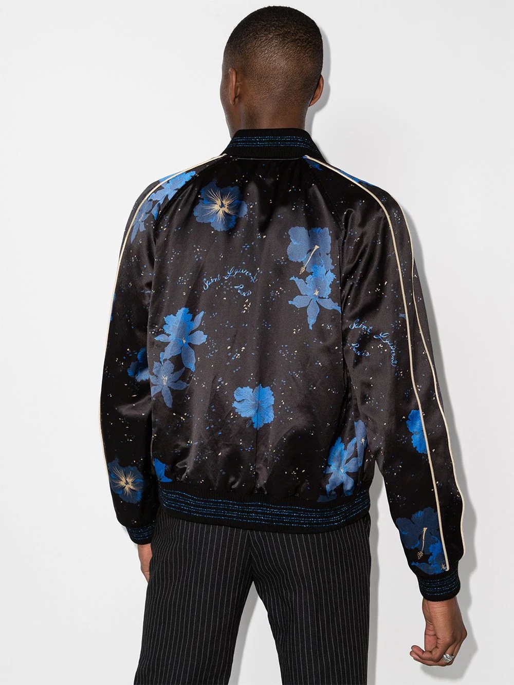 floral print bomber jacket - 3