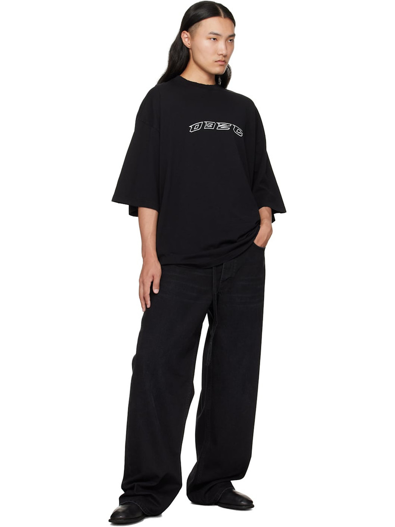 032c Black "Down To Earth" Wide Leg Jeans outlook