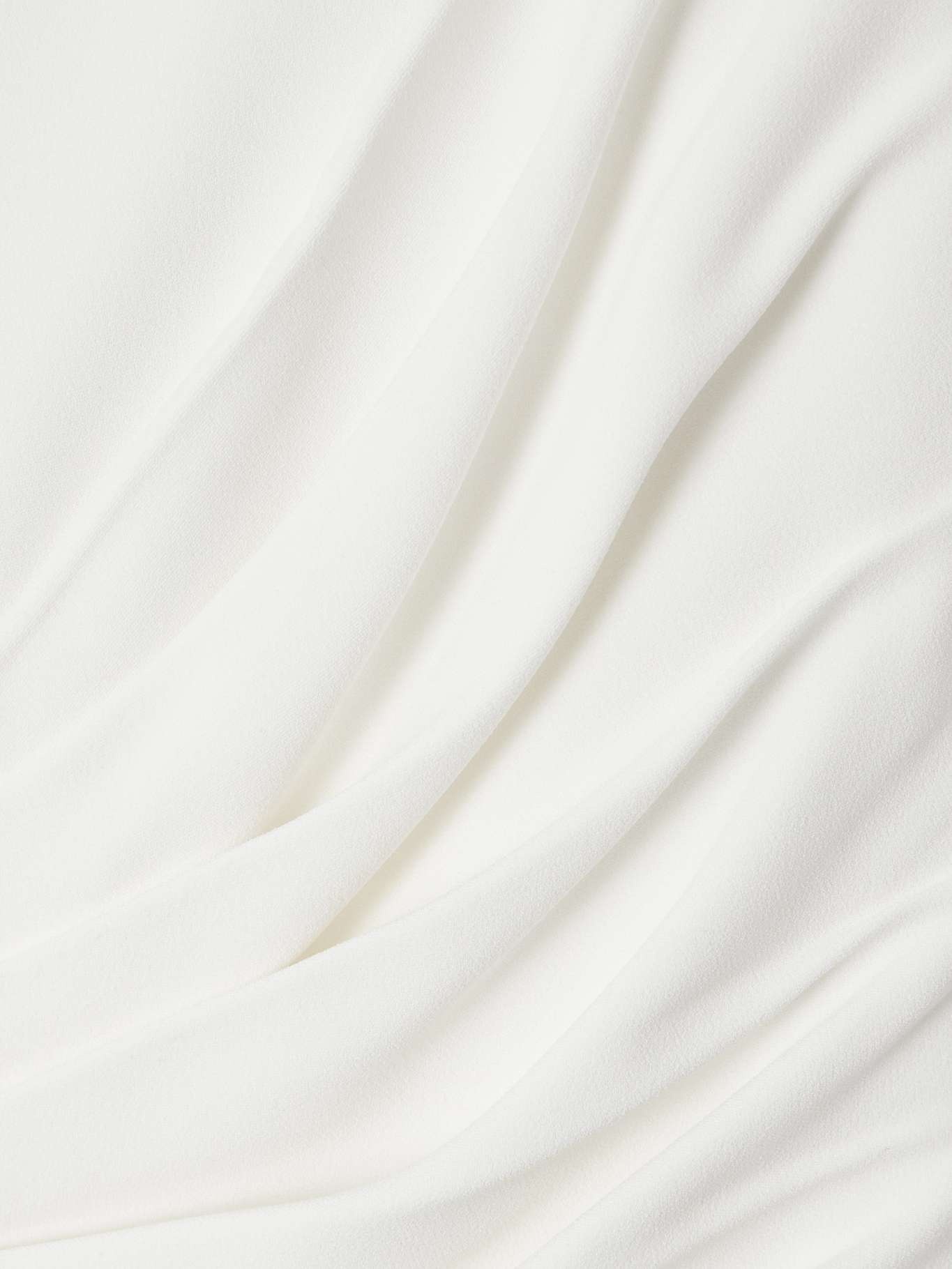 Train ruched crepe maxi skirt White - 5