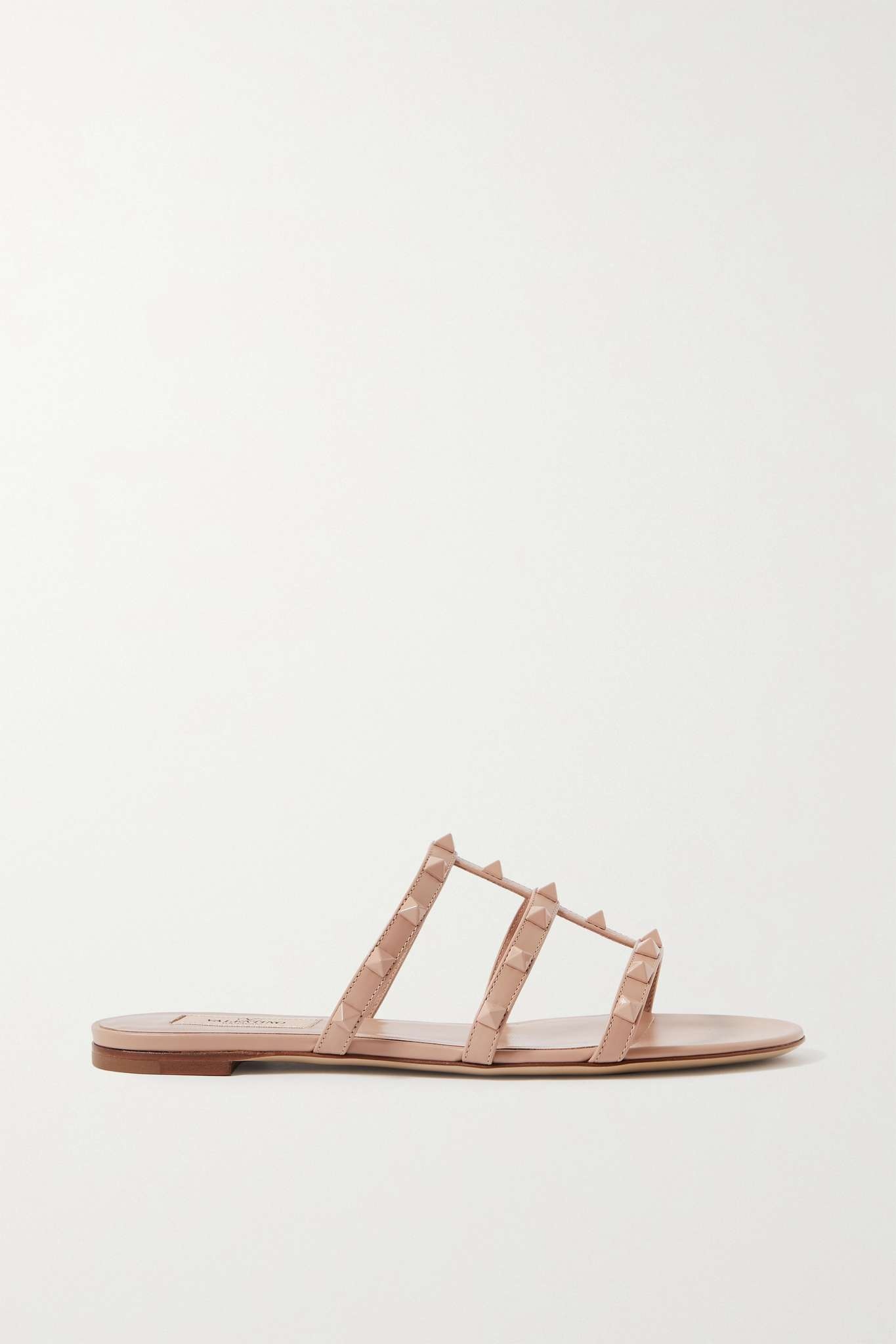 Rockstud leather sandals - 1