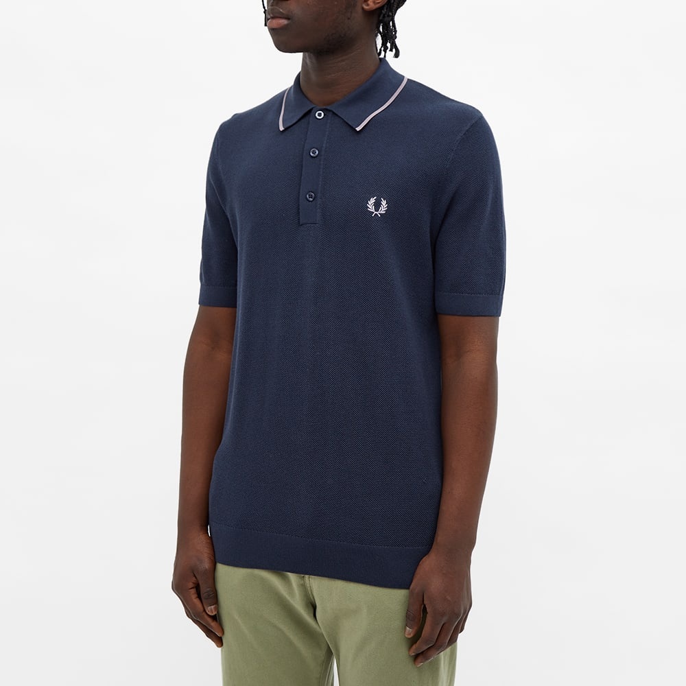 Fred Perry Tipped Knitted Polo - 4